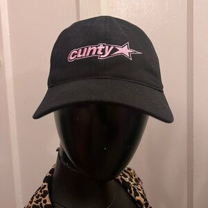 C*nty" Embroidered Black Cap – The Girl JT World